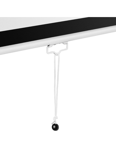 Pusiau automatinis projektoriaus ekranas sieninės lubos matinės baltos 100'' 229,5x145 cm 16:9 Pusiau automatinis projektoriaus ekranas sieninės lubos matinės baltos 100'' 229,5x145 cm 16:9