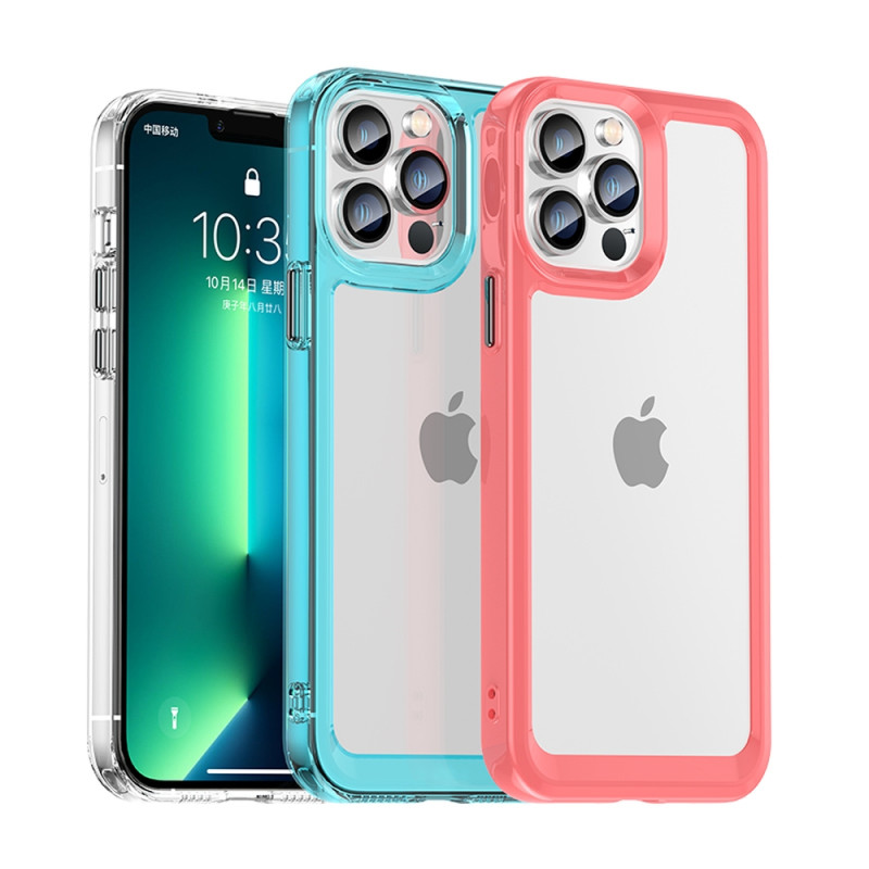 Outer Space Case dėklas skirtas iPhone 13 Pro, kietas dangtelis su gelio rėmeliu, mėlynas