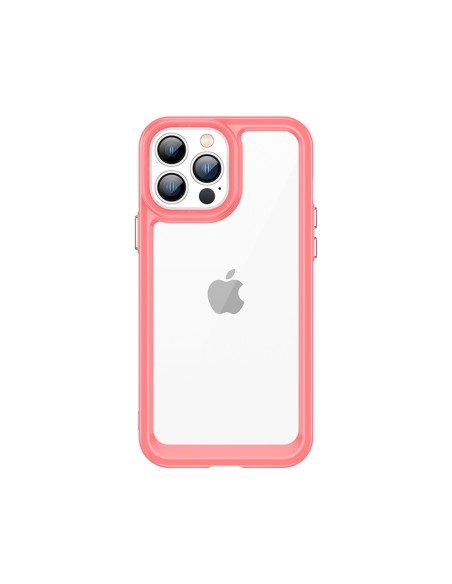 Outer Space Case dėklas skirtas iPhone 13 Pro, kietas dangtelis su gelio rėmeliu, raudonas Outer Space Case dėklas skirtas iPhone 13 Pro, kietas dangtelis su gelio rėmeliu, raudonas