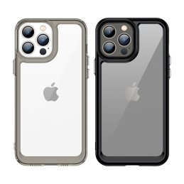 Outer Space Case dėklas skirtas iPhone 13 Pro Max, kietas dangtelis su gelio rėmeliu, raudonas