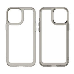 Outer Space Case dėklas skirtas iPhone 13 Pro Max, kietas dangtelis su gelio rėmeliu, raudonas
