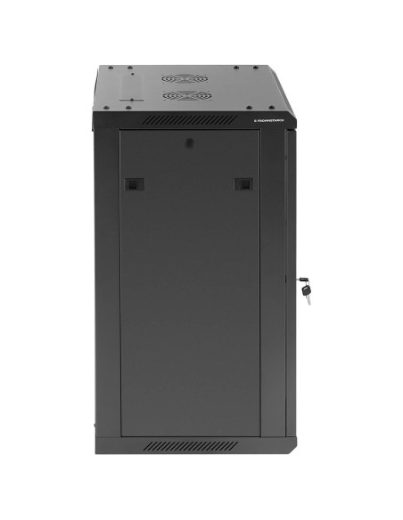 19'' 15U IP20 pakabinamas serveris RACK spinta iki 60 kg 60x45x87 cm JUODA