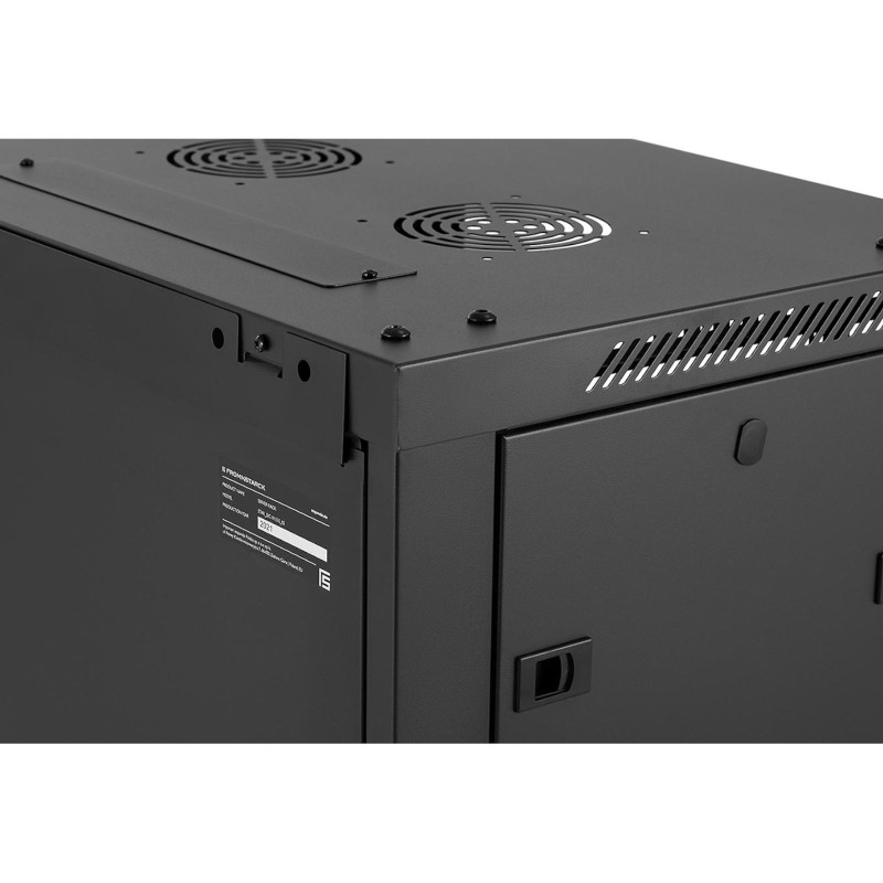 19'' 15U IP20 pakabinamas serveris RACK spinta iki 60 kg 60x45x87 cm JUODA