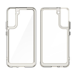 „Outer Space Case“ dėklas, skirtas Samsung Galaxy S22+ (S22 Plus) kietu dangteliu su gelio rėmeliu raudonu