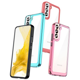 „Oper Space Case“ dėklas, skirtas Samsung Galaxy S22+ (S22 Plus) kietu dangteliu su permatomu gelio rėmeliu