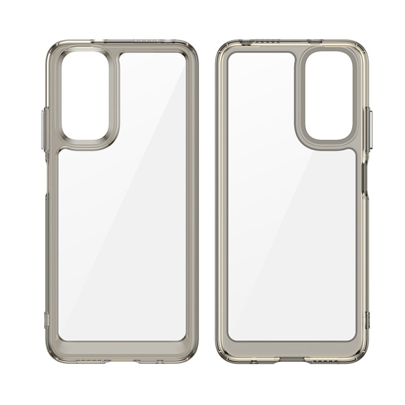 Outer Space Case dėklas Xiaomi Redmi Note 11 kietu dangteliu su gelio rėmeliu raudonu