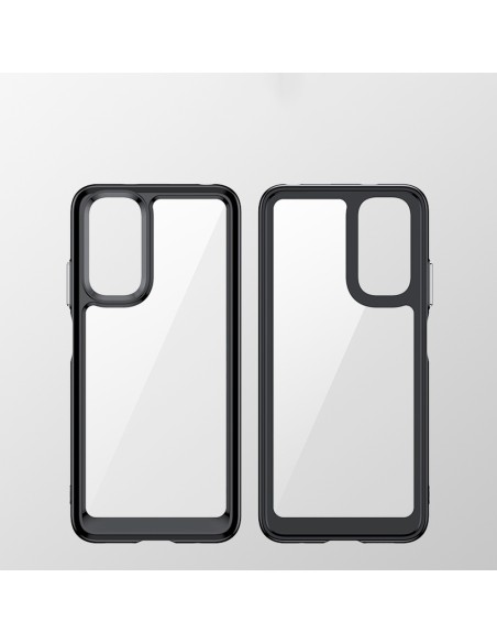 Outer Space Case dėklas Xiaomi Redmi Note 11 kietu dangteliu su gelio rėmeliu raudonu Outer Space Case dėklas Xiaomi Redmi Note 11 kietu dangteliu su gelio rėmeliu raudonu