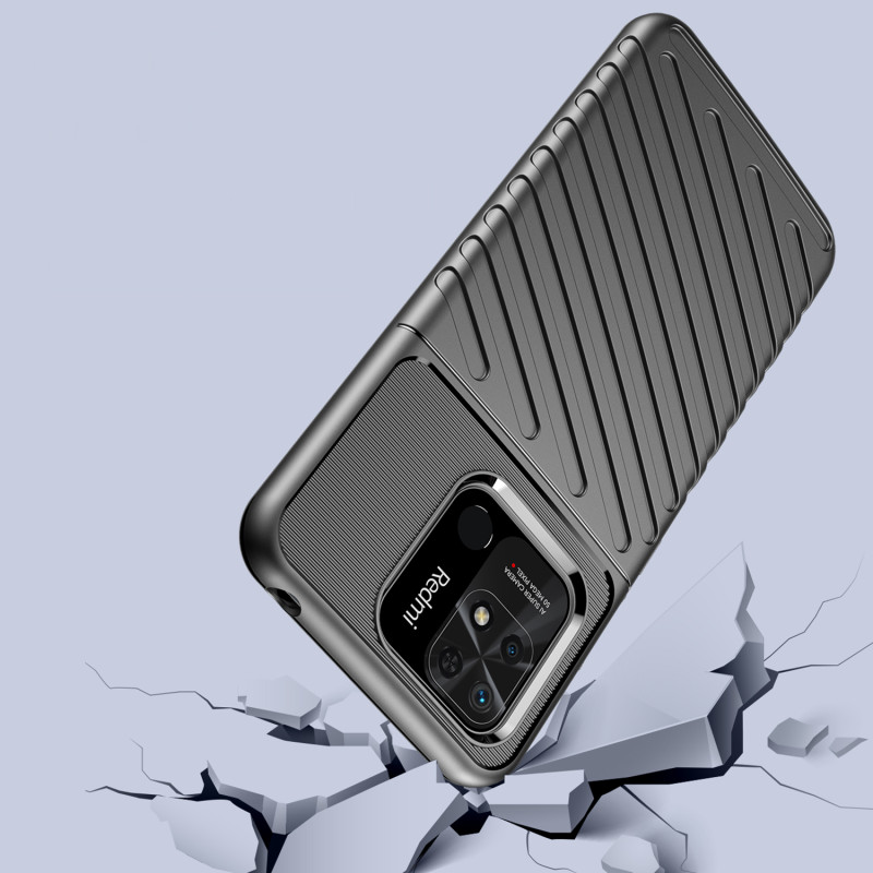 Thunder Case lankstus šarvuotas dėklas Xiaomi Redmi 10C juodas