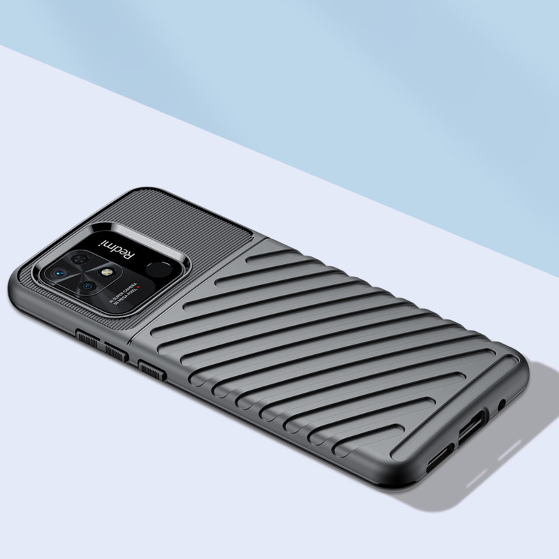 Thunder Case lankstus šarvuotas dėklas Xiaomi Redmi 10C juodas