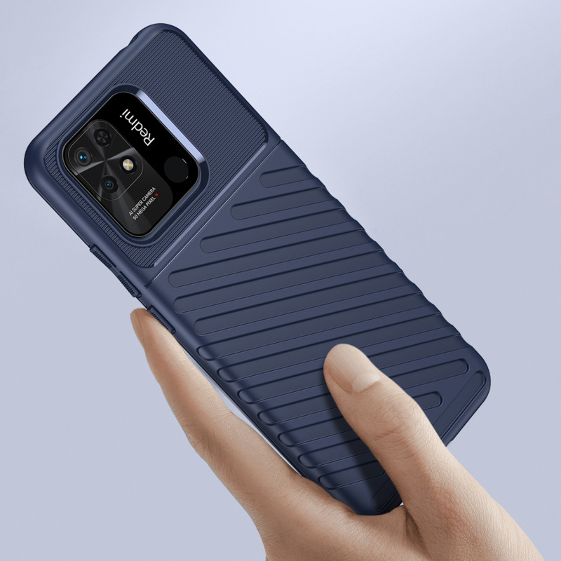 Thunder Case lankstus šarvuotas dėklas, skirtas Xiaomi Redmi 10C blue