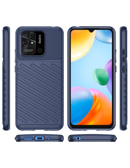 Thunder Case lankstus šarvuotas dėklas, skirtas Xiaomi Redmi 10C blue
