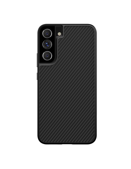 Nillkin Synthetic Fiber Case šarvuotas dėklo dangtelis Samsung Galaxy S22+ (S22 Plus) juodas Nillkin Synthetic Fiber Case šarvuotas dėklo dangtelis Samsung Galaxy S22+ (S22 Plus) juodas