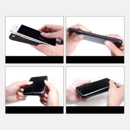Nillkin Synthetic Fiber Case šarvuotas dėklo dangtelis Samsung Galaxy S22+ (S22 Plus) juodas