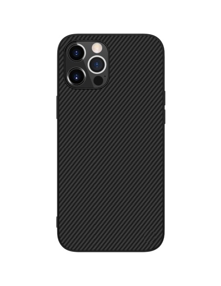Nillkin Synthetic Fiber Case šarvuotas dangtelis iPhone 12 Pro Max juodas Nillkin Synthetic Fiber Case šarvuotas dangtelis iPhone 12 Pro Max juodas