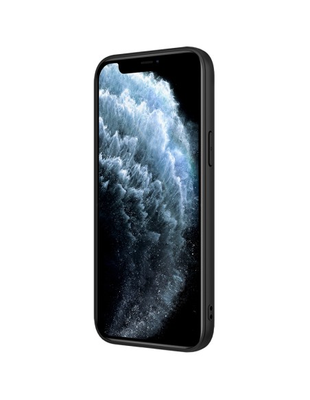Nillkin Synthetic Fiber Case šarvuotas dangtelis iPhone 12 Pro Max juodas Nillkin Synthetic Fiber Case šarvuotas dangtelis iPhone 12 Pro Max juodas