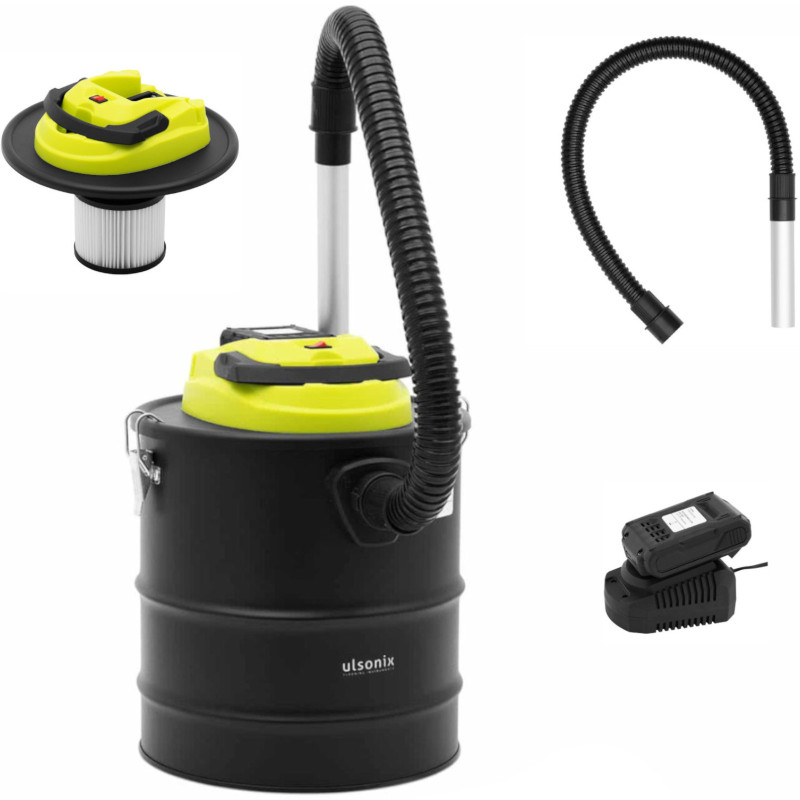 Židinio pelenų siurblys su HEPA filtru, žarnos ilgis 80 cm 150 W 20 l