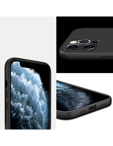 Nillkin Synthetic Fiber Case šarvuotas dangtelis iPhone 12 Pro Max juodas Nillkin Synthetic Fiber Case šarvuotas dangtelis iPhone 12 Pro Max juodas