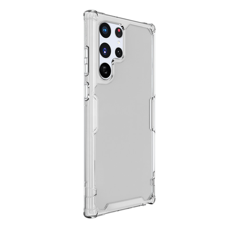 Nillkin Nature Pro dėklas Samsung Galaxy S22 Ultra šarvuoto korpuso dangtelis baltas
