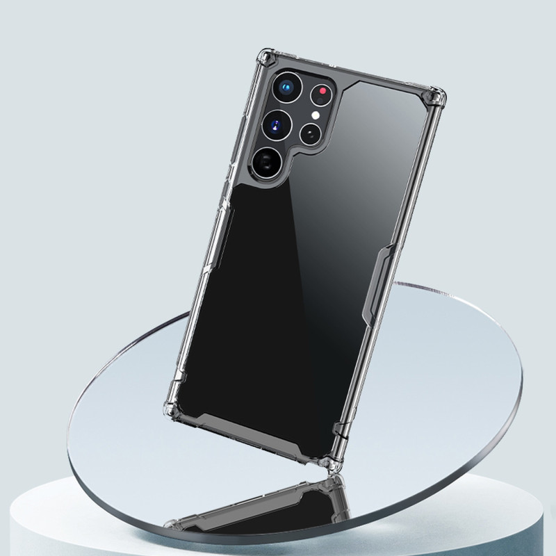 Nillkin Nature Pro dėklas Samsung Galaxy S22 Ultra šarvuoto korpuso dangtelis baltas