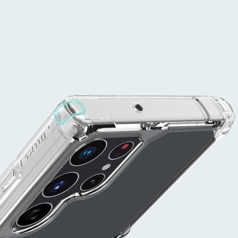 Nillkin Nature Pro dėklas Samsung Galaxy S22 Ultra šarvuoto korpuso dangtelis baltas