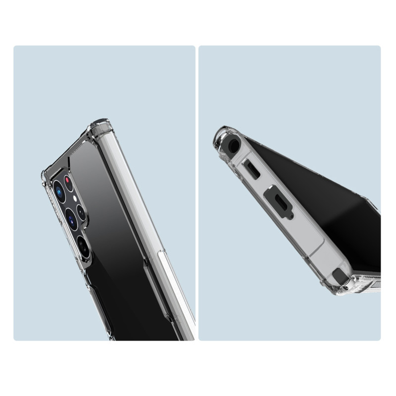 Nillkin Nature Pro dėklas Samsung Galaxy S22 Ultra šarvuoto korpuso dangtelis baltas
