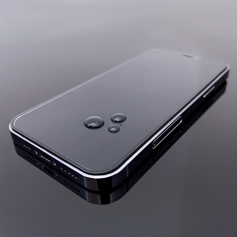 Wozinsky Super patvarūs klijai viso ekrano grūdintas stiklas su rėmeliu, draugiškas dėklu Oppo Reno7 Pro 5G Black