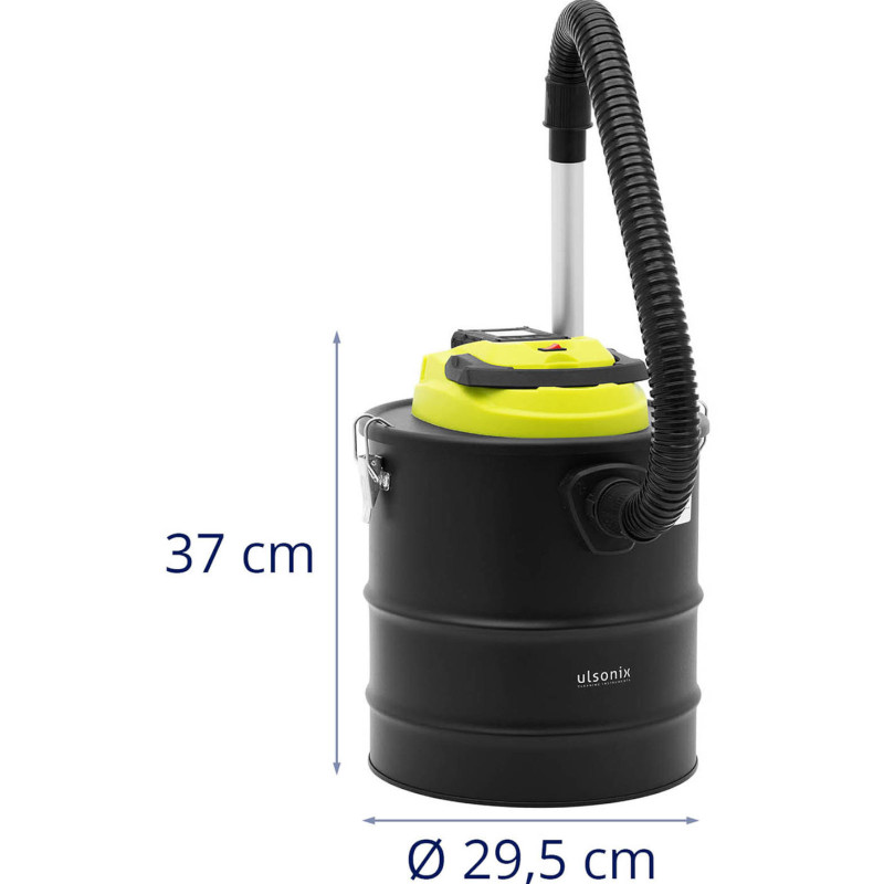 Židinio pelenų siurblys su HEPA filtru, žarnos ilgis 80 cm 150 W 20 l