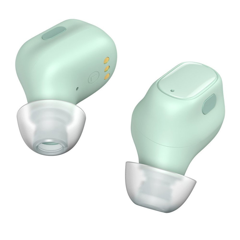 Encok WM01 TWS Bluetooth 5.0 belaidės ausinės žalios spalvos