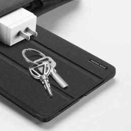 DUX DUCIS Domo sulankstomo dangtelio planšetės dėklas su Smart Sleep funkcija Oppo Pad stovas juodas