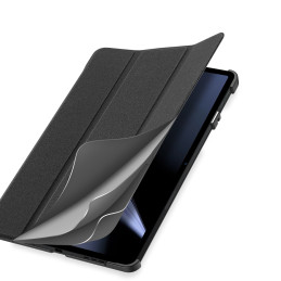 DUX DUCIS Domo sulankstomo dangtelio planšetės dėklas su Smart Sleep funkcija Oppo Pad stovas juodas