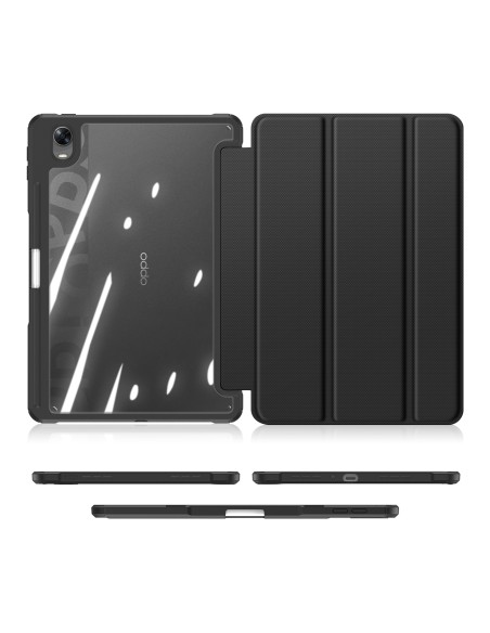 Dux Ducis Toby Armored Flip Smart dėklas, skirtas Oppo Pad su juodu rašiklio laikikliu Dux Ducis Toby Armored Flip Smart dėklas, skirtas Oppo Pad su juodu rašiklio laikikliu