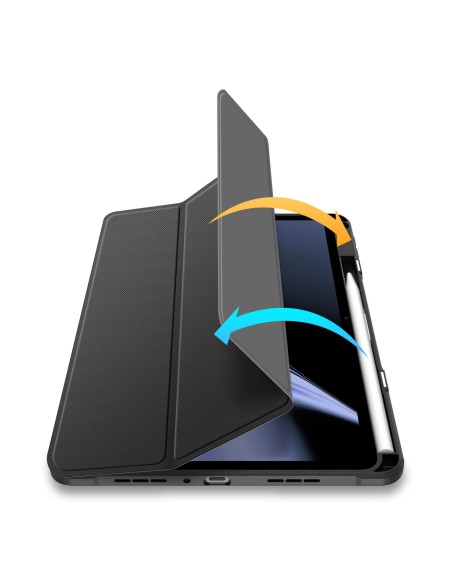 Dux Ducis Toby Armored Flip Smart dėklas, skirtas Oppo Pad su juodu rašiklio laikikliu Dux Ducis Toby Armored Flip Smart dėklas, skirtas Oppo Pad su juodu rašiklio laikikliu