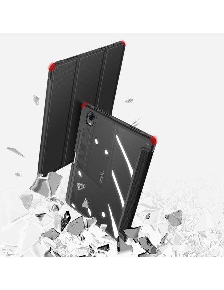 Dux Ducis Toby Armored Flip Smart dėklas, skirtas Oppo Pad su juodu rašiklio laikikliu Dux Ducis Toby Armored Flip Smart dėklas, skirtas Oppo Pad su juodu rašiklio laikikliu
