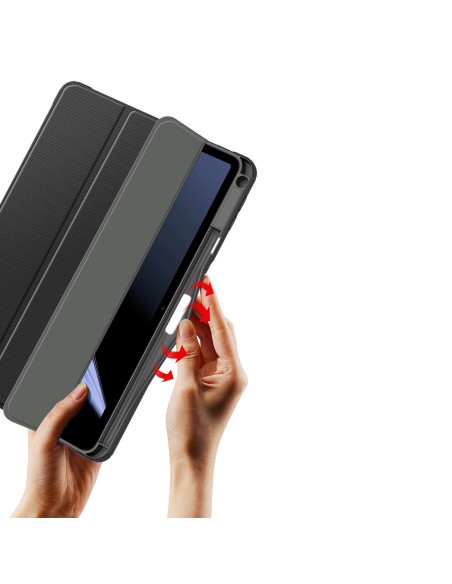 Dux Ducis Toby Armored Flip Smart dėklas, skirtas Oppo Pad su juodu rašiklio laikikliu Dux Ducis Toby Armored Flip Smart dėklas, skirtas Oppo Pad su juodu rašiklio laikikliu