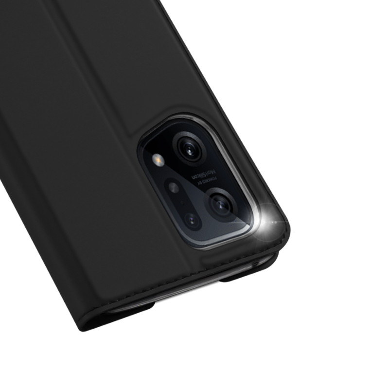 Dux Ducis Skin Pro atverčiamas dėklas, skirtas Oppo Find X5 juodas