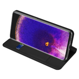 Dux Ducis Skin Pro atverčiamas dėklas, skirtas Oppo Find X5 juodas