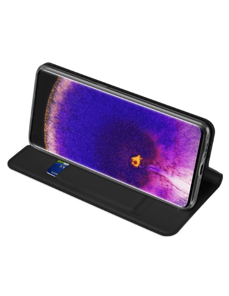 Dux Ducis Skin Pro atverčiamas dėklas, skirtas Oppo Find X5 juodas Dux Ducis Skin Pro atverčiamas dėklas, skirtas Oppo Find X5 juodas