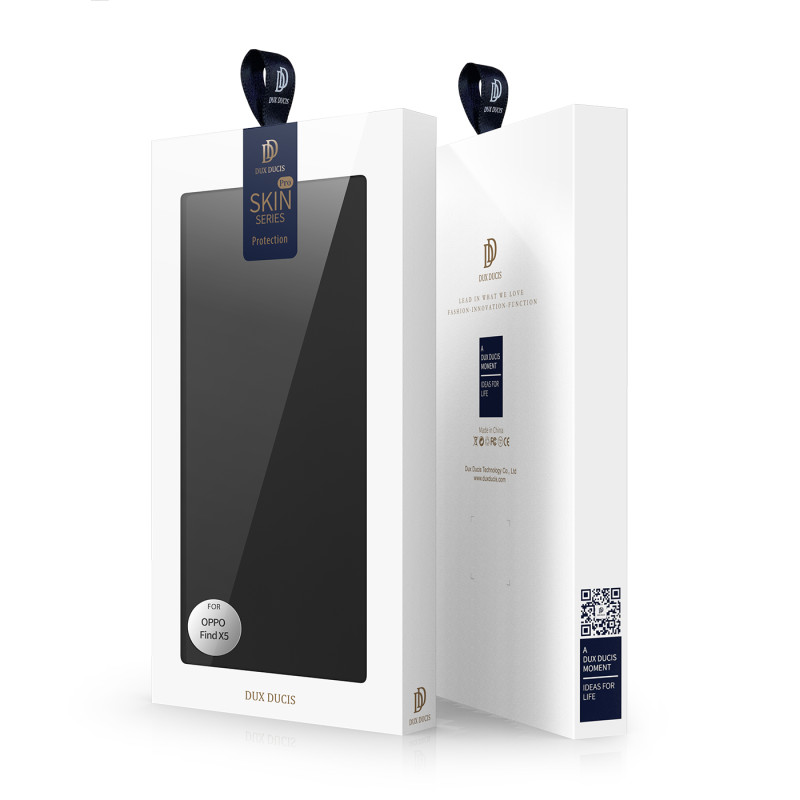 Dux Ducis Skin Pro atverčiamas dėklas, skirtas Oppo Find X5 juodas