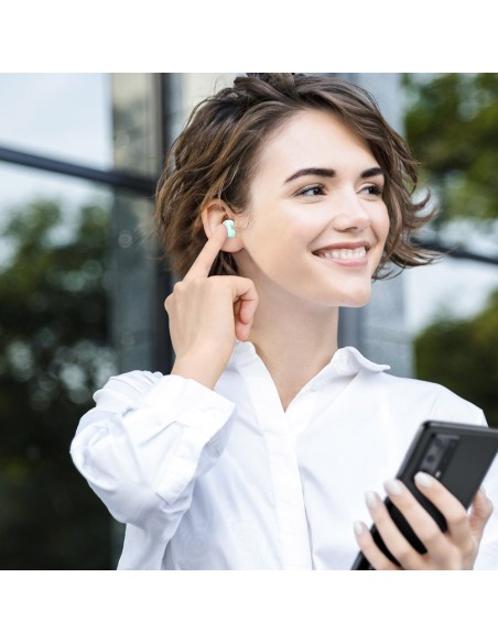 Encok WM01 TWS Bluetooth 5.0 belaidės ausinės žalios spalvos Encok WM01 TWS Bluetooth 5.0 belaidės ausinės žalios spalvos