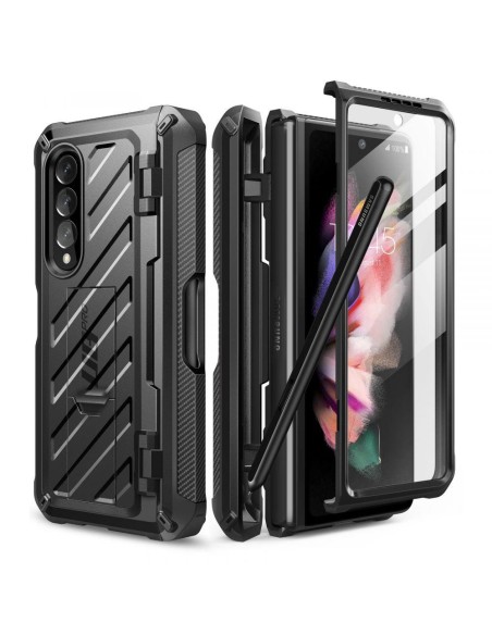 Supcase Unicorn Beetle Pro Pen dėklas, skirtas Samsung Galaxy Z Fold 3 - juodas