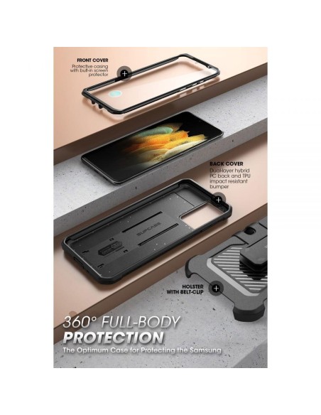 Unicorn Beetle Pro Supcase dėklas, skirtas Samsung Galaxy S21 FE - juodas Unicorn Beetle Pro Supcase dėklas, skirtas Samsung Galaxy S21 FE - juodas