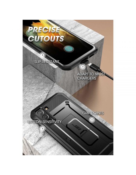 Unicorn Beetle Pro Supcase dėklas, skirtas Samsung Galaxy S21 FE - juodas Unicorn Beetle Pro Supcase dėklas, skirtas Samsung Galaxy S21 FE - juodas