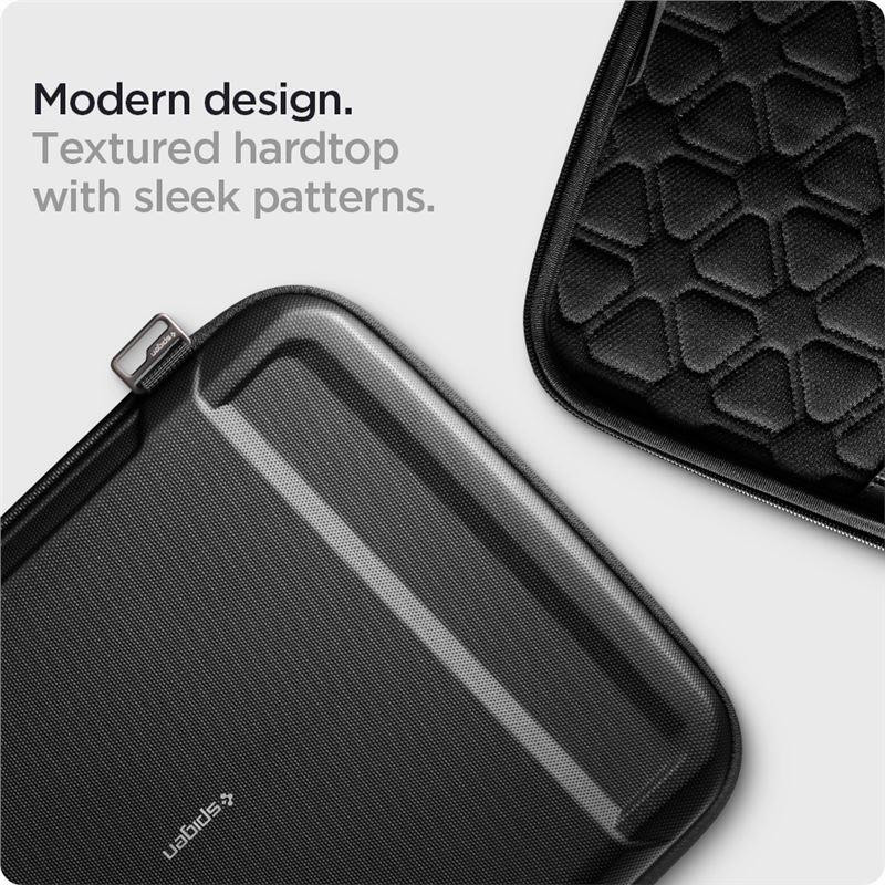 Spigen Rugged Armor Pouch Pro dangtelis 13-14" nešiojamam kompiuteriui - juodas