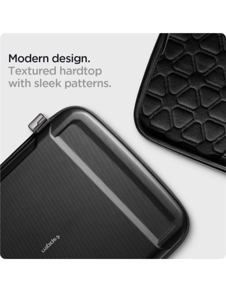 Spigen Rugged Armor Pouch Pro dangtelis 13-14" nešiojamam kompiuteriui - juodas Spigen Rugged Armor Pouch Pro dangtelis 13-14" nešiojamam kompiuteriui - juodas