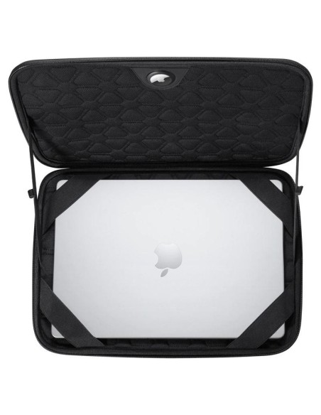 Spigen Rugged Armor Pouch Pro dangtelis 13-14" nešiojamam kompiuteriui - juodas Spigen Rugged Armor Pouch Pro dangtelis 13-14" nešiojamam kompiuteriui - juodas
