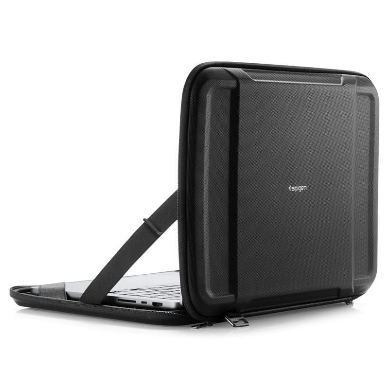 Spigen Rugged Armor Pouch Pro dangtelis 13-14" nešiojamam kompiuteriui - juodas