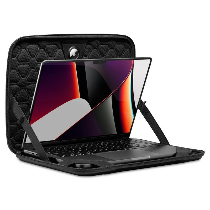 Spigen Rugged Armor Pouch Pro dangtelis 15-16" nešiojamam kompiuteriui - juodas