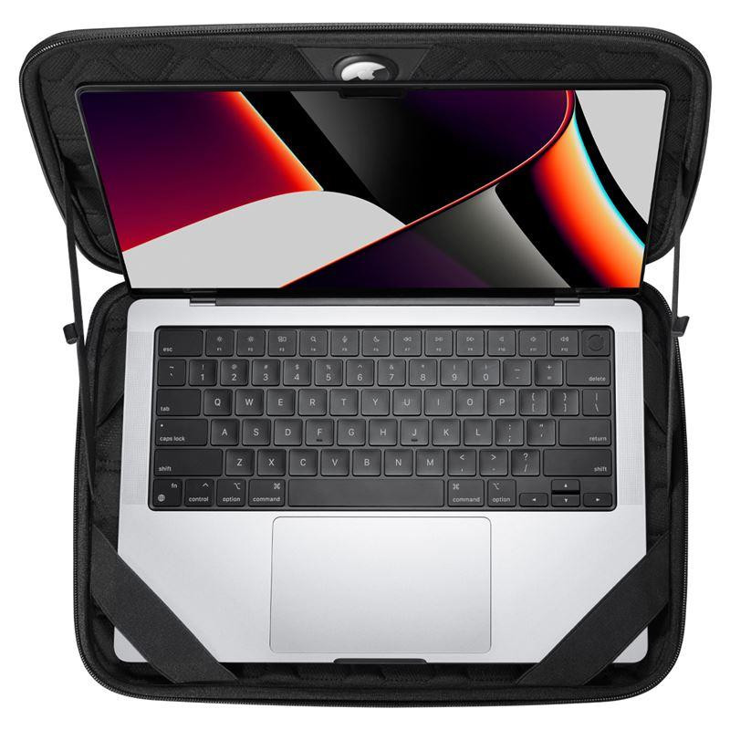 Spigen Rugged Armor Pouch Pro dangtelis 15-16" nešiojamam kompiuteriui - juodas