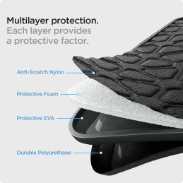Spigen Rugged Armor Pouch Pro dangtelis 15-16" nešiojamam kompiuteriui - juodas