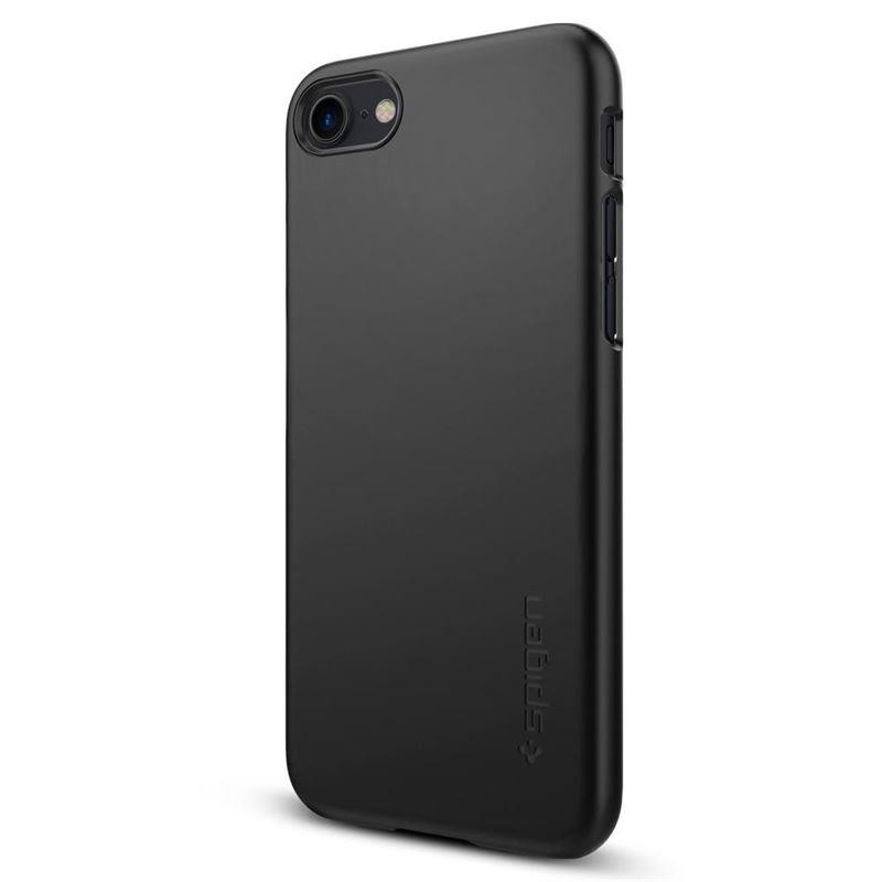 Spigen Thin Fit dėklas, skirtas iPhone 7 / 8 / SE 2020 / 2022 - juodas